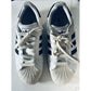 Mens Boys Adidas 3 Black Stripes Running Tennis Shoes Size 7.5 Pre-Owned
