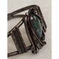 Vintage Navajo Sterling Royston Turquoise Cuff Bracelet Signed Artist KM 70s-80s