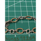 Pre Owned James Avery Retired Silver and Bronze Geometric Bracelet 7” Medium