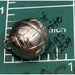 Vintage 925 Sterling Silver 3D Volleyball Ball Sports Charm Pendant - 1980-1990s
