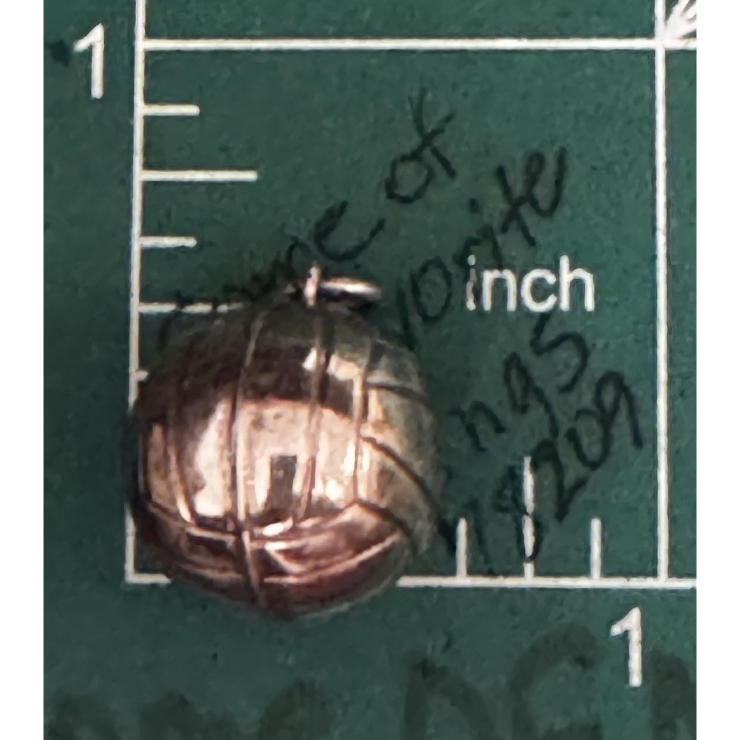 Vintage 925 Sterling Silver 3D Volleyball Ball Sports Charm Pendant - 1980-1990s
