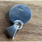 Sterling Silver Purple Cabochon Pendant 925 Round Bezel Statement Charm