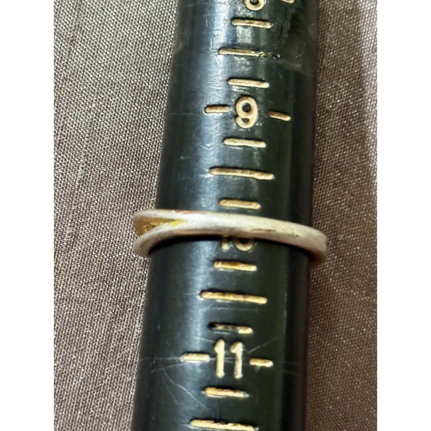 EVRY Jewels Two Tone Infinity Crossover Ring Gold Silver Tone Size 10