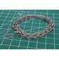 Vintage Silver Silver Braided Woven Oval Twisted Diamond Cut Link Bracelet 7.5”