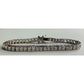 Sterling Silver Cubic Zirconia 7.25 Inch Box Chain Tennis Bracelet