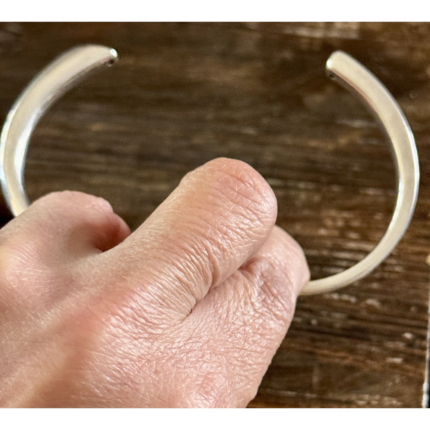 Vintage Sterling Sterling 925 Crossover Hinged Bangle Bracelet