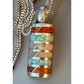 Southwestern Inlay Native Sterling Pendant Opal Jasper Shell MOP w 925 Necklace