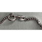 Italy 925 Sterling Silver Beaded Ball Box Chain Bracelet 7.5" 6g