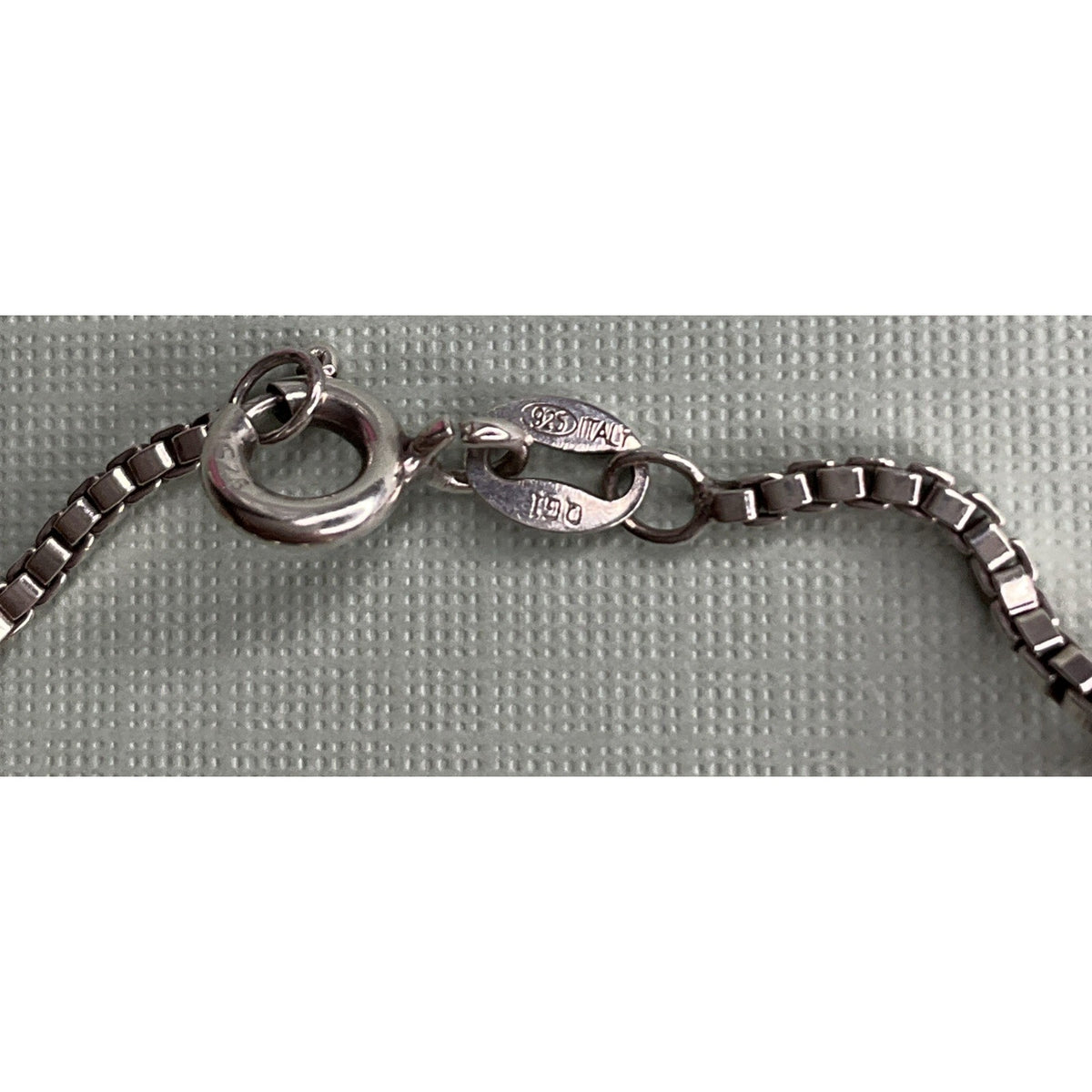 Italy 925 Sterling Silver Beaded Ball Box Chain Bracelet 7.5" 6g