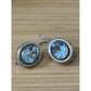 Silpada RETIRED Silver 925 Bezel Set Oval Blue Topaz Dangle Earrings W1157