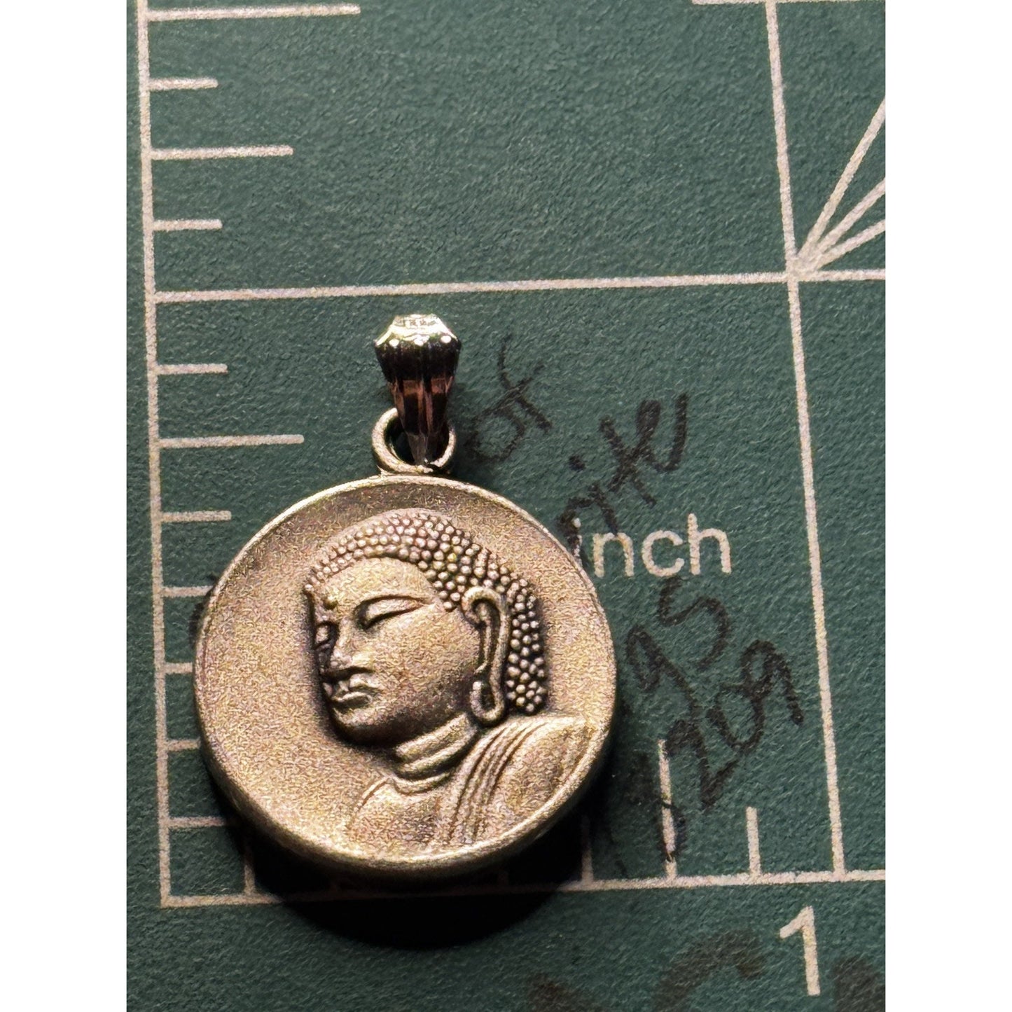 Vintage Japan Kamakura Daibutsu Great Buddha Sterling Silver Pendant Charm 5g