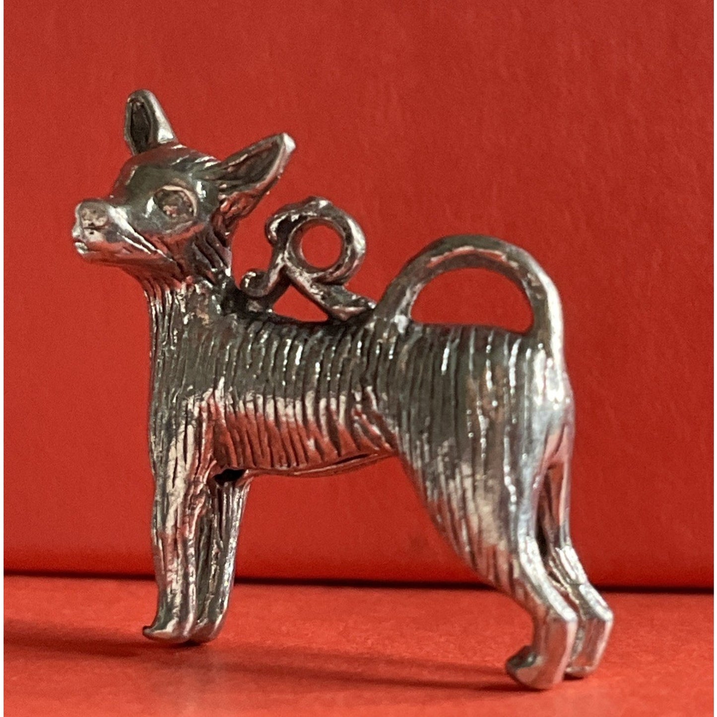 Vintage Sterling Silver Chihuahua Dog Charm