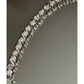 Vintage Sterling Silver CZ Tennis Bracelet 925 Signed 925 CZ 8” Bracelet