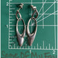 Sterling Silver Modern Teardrop Dangle Earrings Minimalist 925