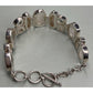 Vintage Sterling Silver Rainbow Moonstone Pearl Multi Gemstone Bracelet