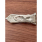 Vintage Signed NEIL Rhinestone Bow Hair Barrette Silver Tone Mid Century 1940s
