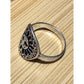 Vintage Sterling Silver Sun Face Y2K Celestial Boho Ring Size 7