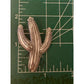 Vintage Kit Carson Sterling Silver Cactus Brooch Signed Southwestern Desert 2”