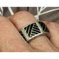 Belle Étoile Laguna Ring Sterling Silver Black Enamel Size 6.5 SOLD OUT