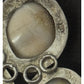 Vintage White Shiva Eye Shell Bib Statement Necklace Sterling Silver Boho 23”