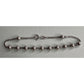 Italy 925 Sterling Silver Beaded Ball Box Chain Bracelet 7.5" 6g