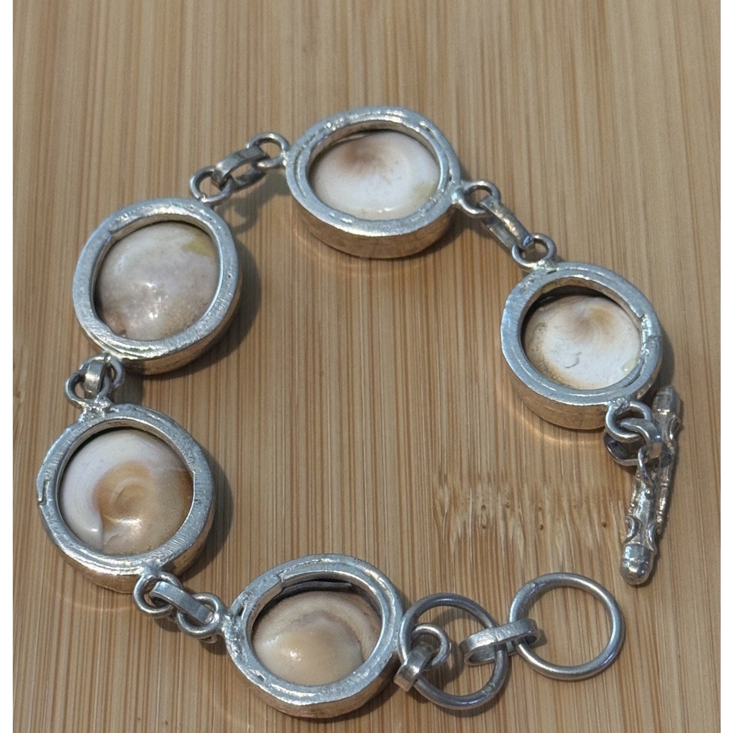 Natural Shiva Eye OR Gomati Chakra 925 Sterling Silver Unisex Healing Bracelet