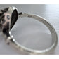 Vintage Sterling Silver Purple Amythest Art Deco Ring Size 9.5