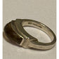 Vintage Michael Dawkins Sterling Silver Smoky Quartz Ring Size 7.5 Thailand 6g