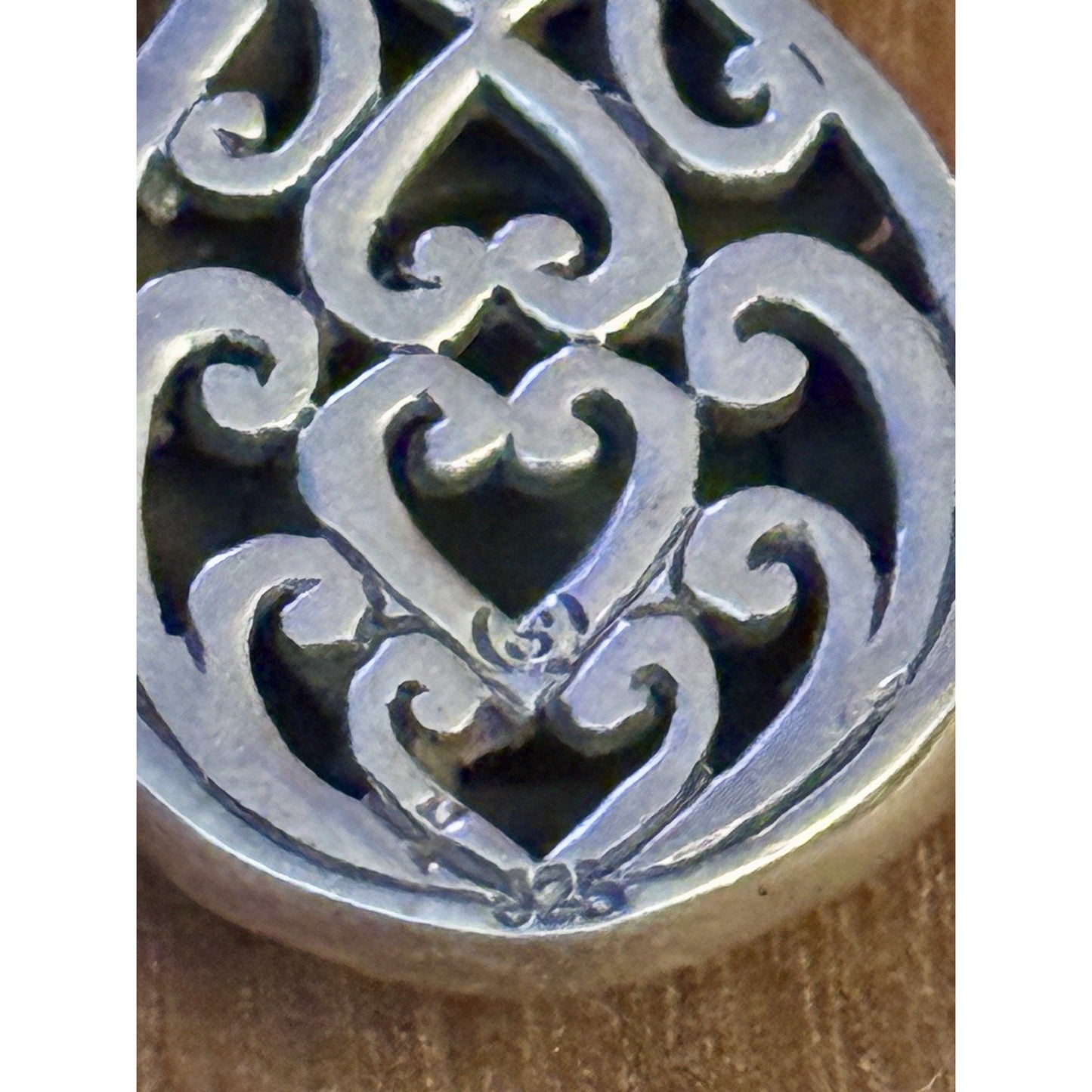 Vintage Sterling Silver Turquoise Pendant Bali Artisan Filigree S Mark 11.1g