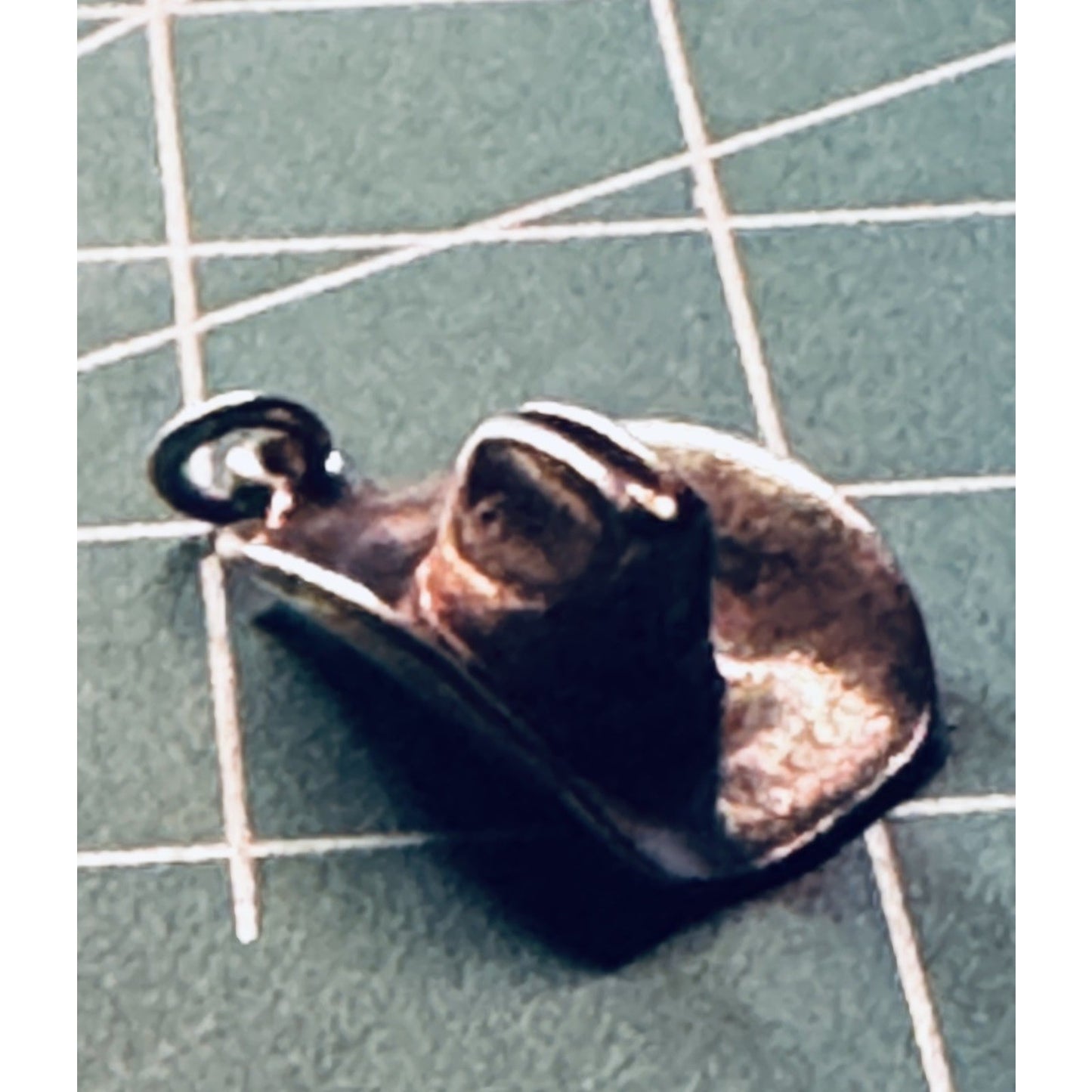 Vintage 925 Sterling Silver Cowboy Hat Charm 3D Western Cowgirl Pendant