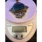 Vintage Sterling Silver Spiderweb Turquoise Cross Pendant 47g Southwestern 3.5”