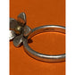 Pre owned James Avery Retired Silver and Brass Flower Dangle Ring Size 5
