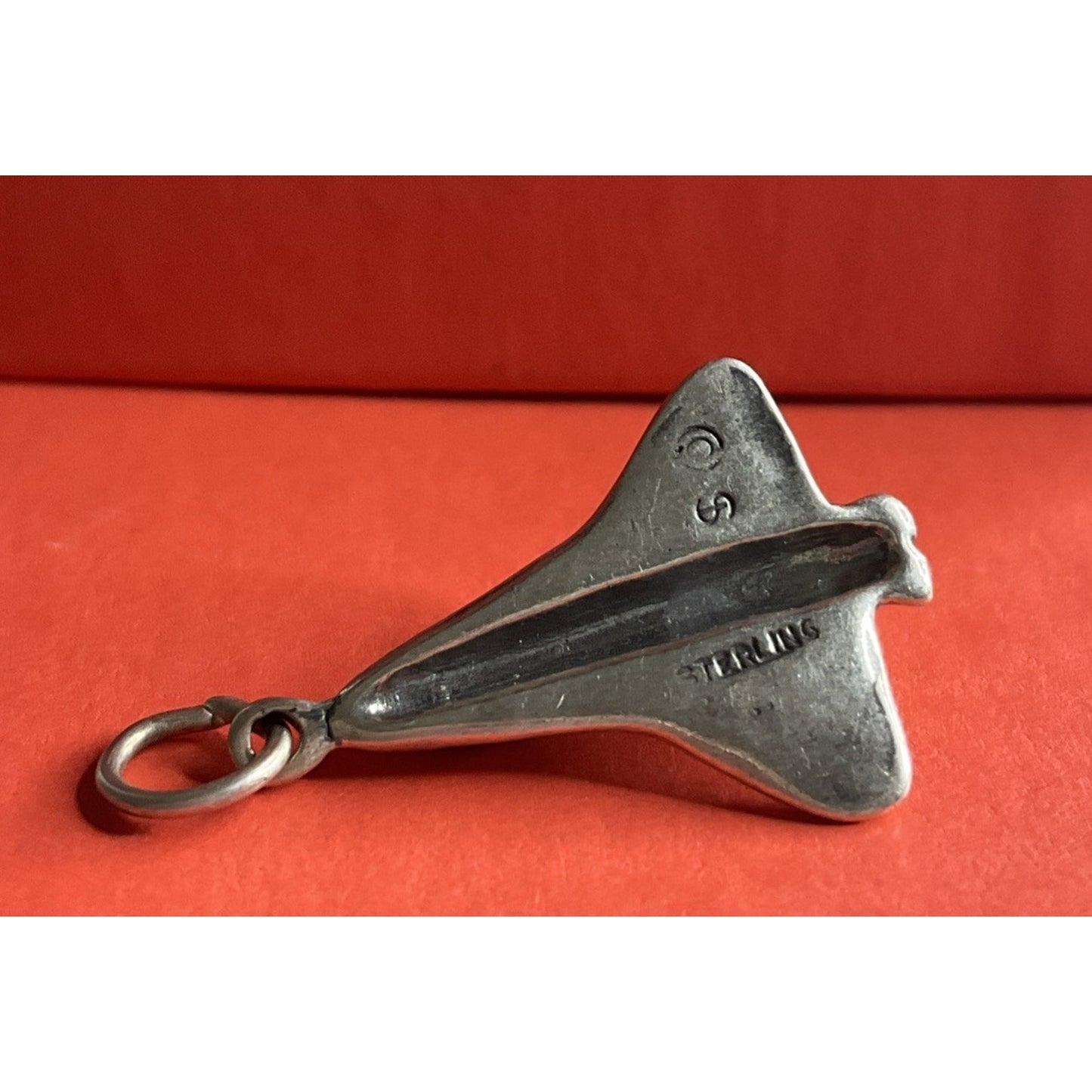 Vintage Sterling Silver Space Shuttle Charm