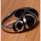 Vintage Sterling Silver Black Onyx Geometric Statement Ring Size 8