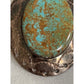 Signed Gale Self Choctaw Sterling Silver Turquoise Pendant Native American 32g