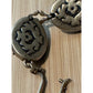 Lucky Brand Gold Tone w/Black Stone Filigree Bracelet 7.5"