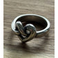 James Avery Retired Sterling Silver Heart Knot Ring Size 8