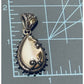 Vintage Barbara Bixby 925 18k Enhancer Or Pendant MOP Vine Leaf Mother of Pearl