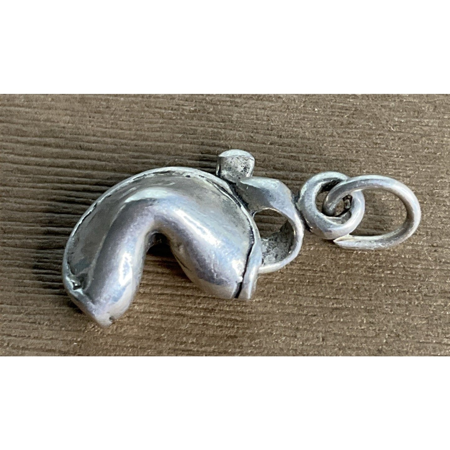 Vintage Sterling Silver Fortune Cookie Charm