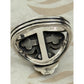 Pre owned James Avery Retired Sterling Silver/ Bronze La Vida Nueva Cross Ring Size 7