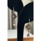 Sterling Silver Amethyst Pearl Dangle Earrings 925 Boho Artisan Drop