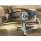 Footnotes Faith Hope Love Sterling Silver Cross Bypass Religious Band Size 9