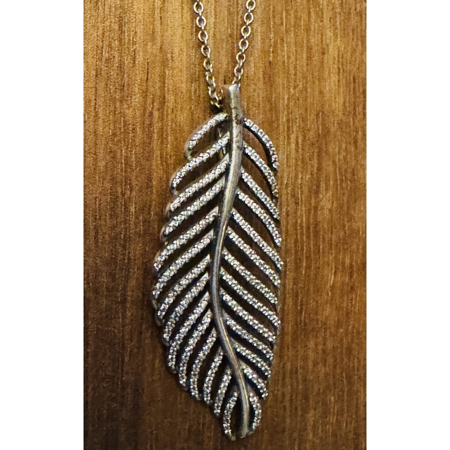 RETIRED Pandora Light As A Feather Sterling Silver Necklace 24” Adjustable Chain