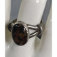 Vintage Sterling Silver Jasper Cabachon Ring Handmade Artisan Southwestern Sz 8