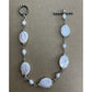 Sterling Silver Freshwater Coin Pearl Bracelet Baroque Pearls Toggle 7.5