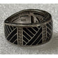 Belle Étoile Laguna Ring Sterling Silver Black Enamel Size 6.5 SOLD OUT