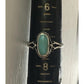 Vintage Turquoise Sterling Silver Ring Size 7 Oval Cabochon Southwestern Style