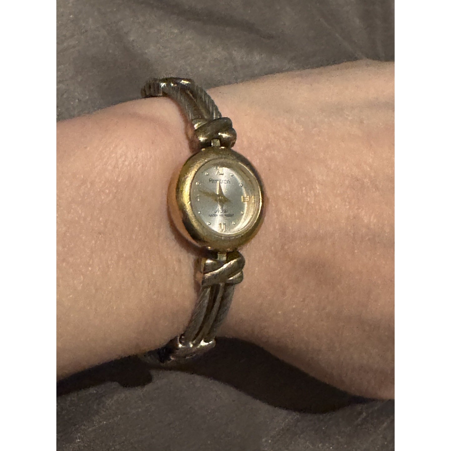 Vintage Y2K Armitron Gold & Silver Tone Now Watch NEEDS BATTERY Gorgeous!