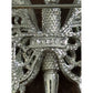 Vintage Monet Butterfly Brooch Silver Tone Filigree Insect Pin Signed 1970s