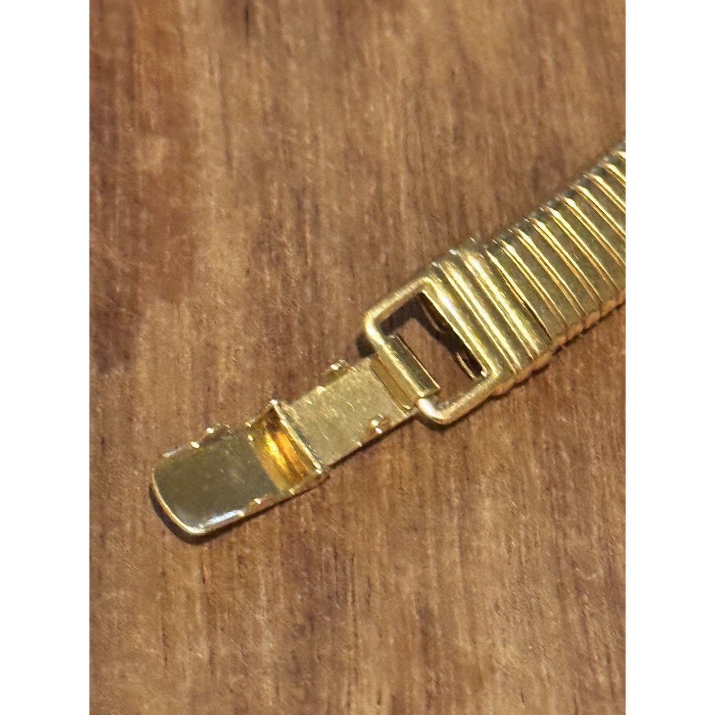Vintage Kenneth J Lane for Avon Necklace Omega KJL Gold Tone Choker 17.5"